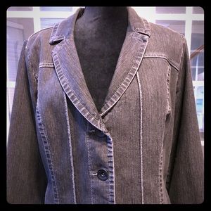 Black denim jacket